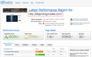 Test your site speed and find out how to fix it using GTMetrix